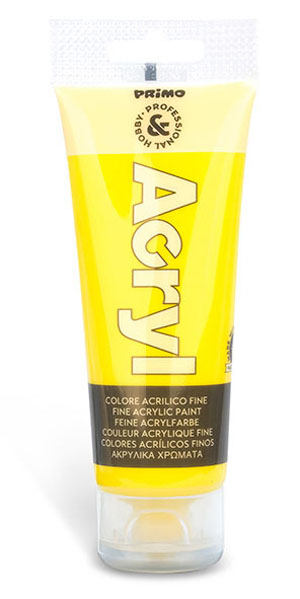 Primo Acrylic Tube #75201 PRIMARY YELLOW 75ml