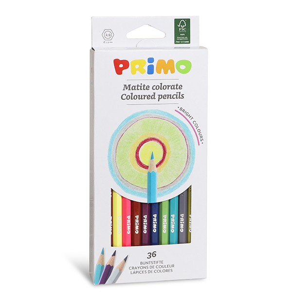Primo Coloured Pencils #502MAT36EFSC 36's - (24/ctn)