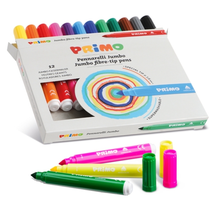Primo Fibre Tip #603JUMBO12 JUMBO 12s Pens - (24/ctn) (Felt Tip)