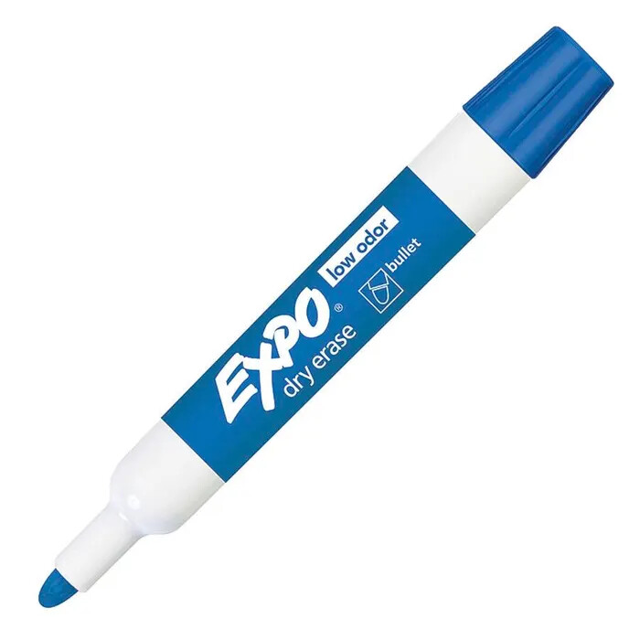 EXPO 2 Whiteboard #82003A BULLET BLUE Markers - (12/bx)