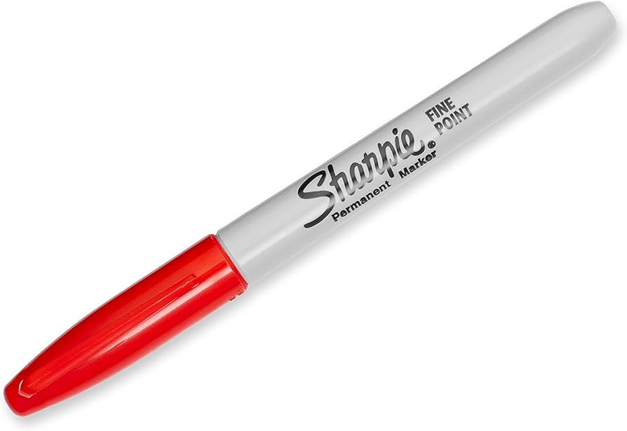 Sharpie #30002B RED Fine Markers  - (12/bx)