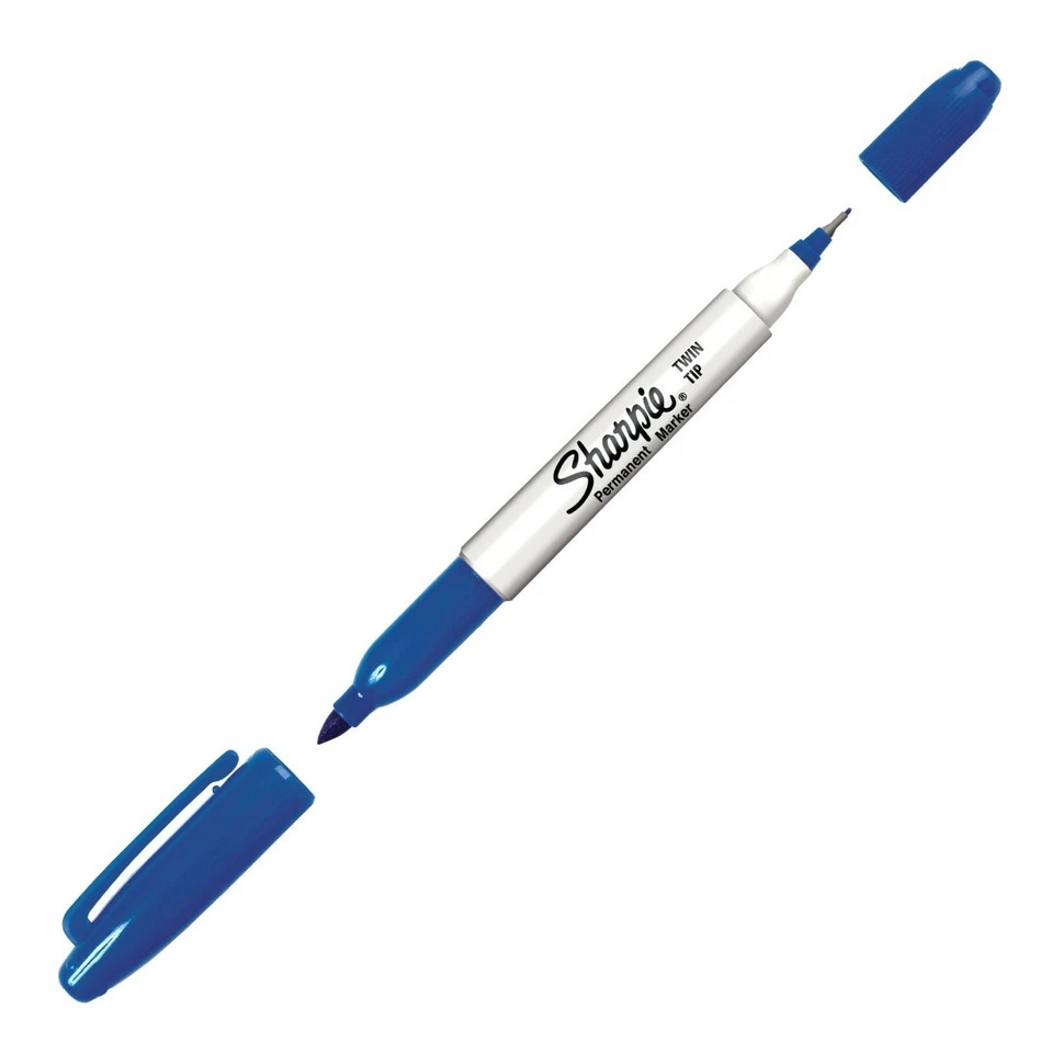 Sharpie Twin Tip BLUE #32003 Marker - (12/bx)