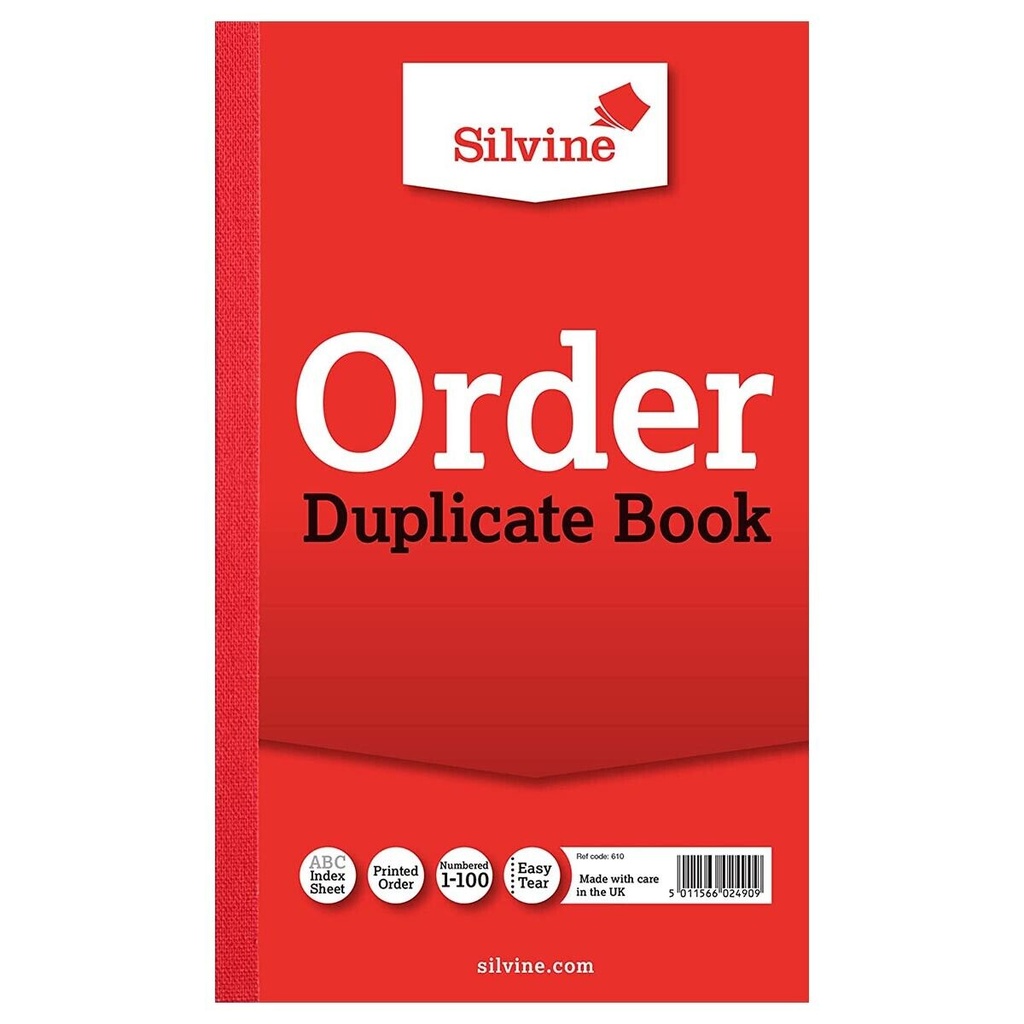 Silvine Duplicate Order 8x5 w/Carbon