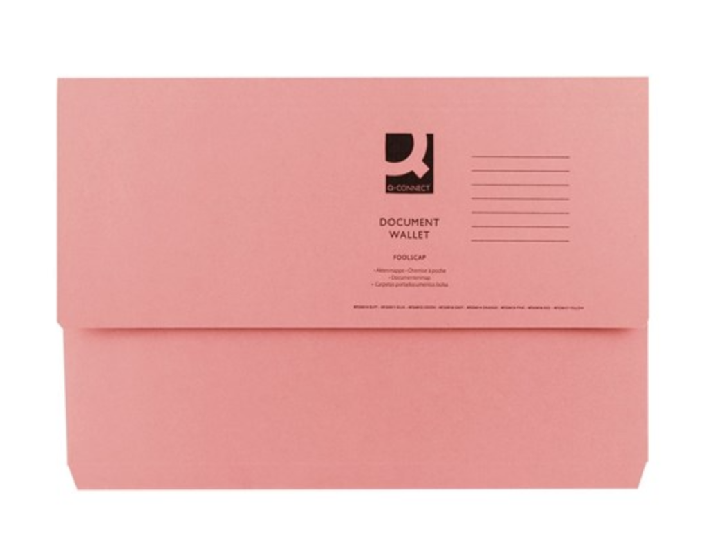Document Wallet PINK Q-Connect