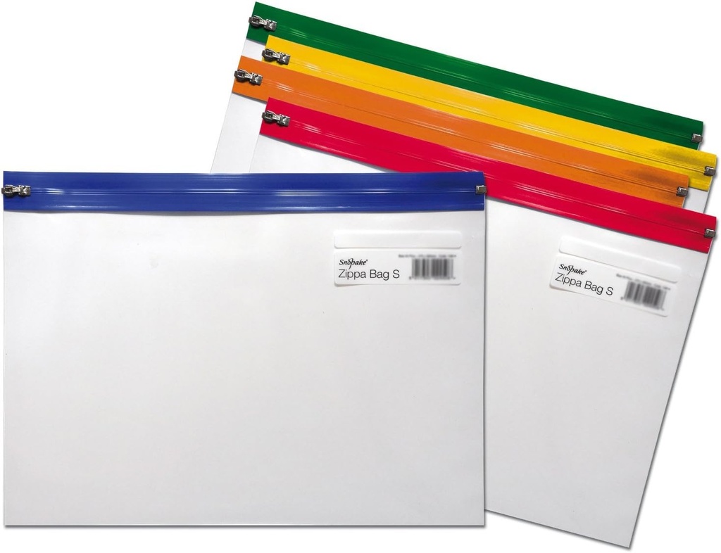 SNOPAKE S A4 Plus Zipper Bag (Assorted) Singular - (5/pk)