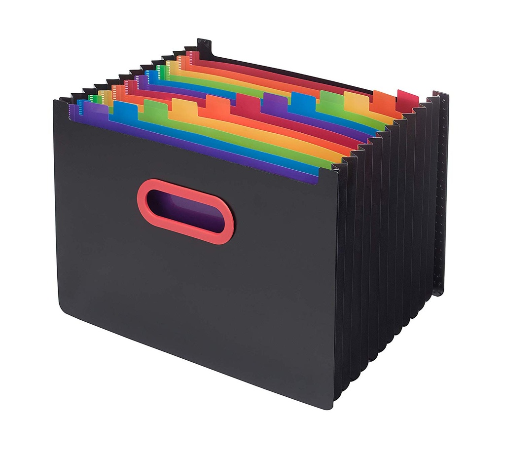 Desk Expander RAINBOW/BLK A4 13pt