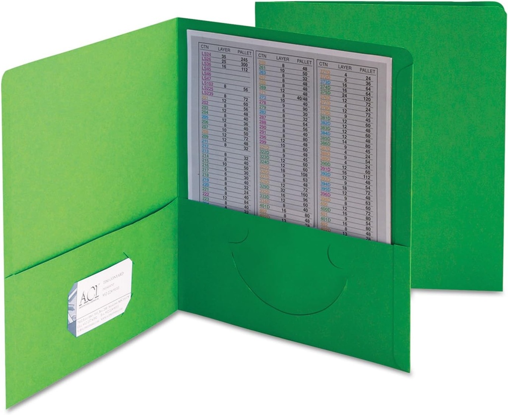 Smead Twin Pocket Green Portfolio