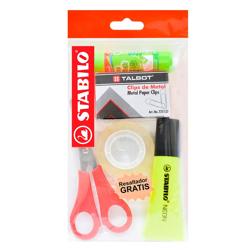 Scissors/Sharpener/Eraser/Pen/Pencil Set