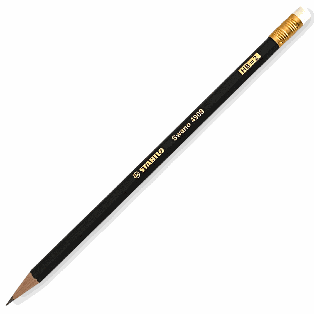 Stabilo Othello "SWANO" Black Pencil (Singular) - (12/bx)
