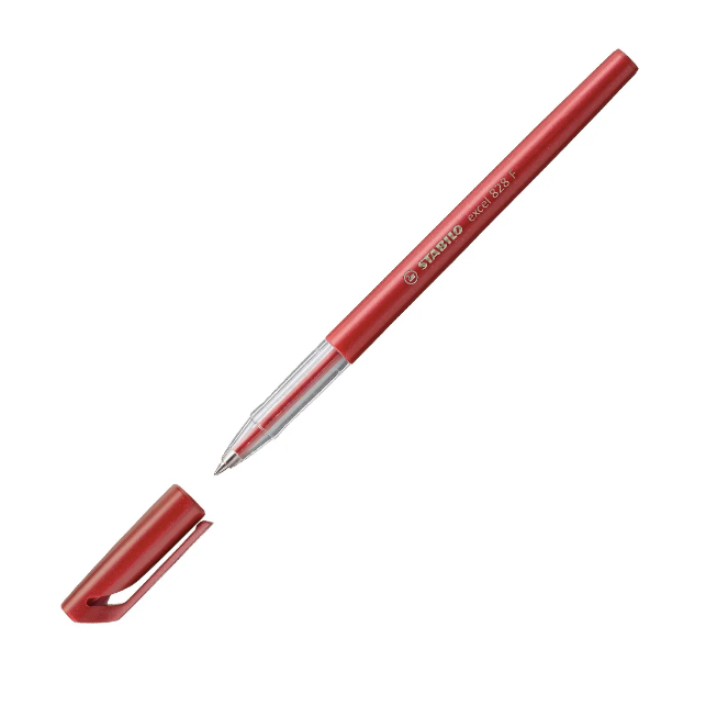Stabilo Excel RED FINE BP Pens - (10/bx)