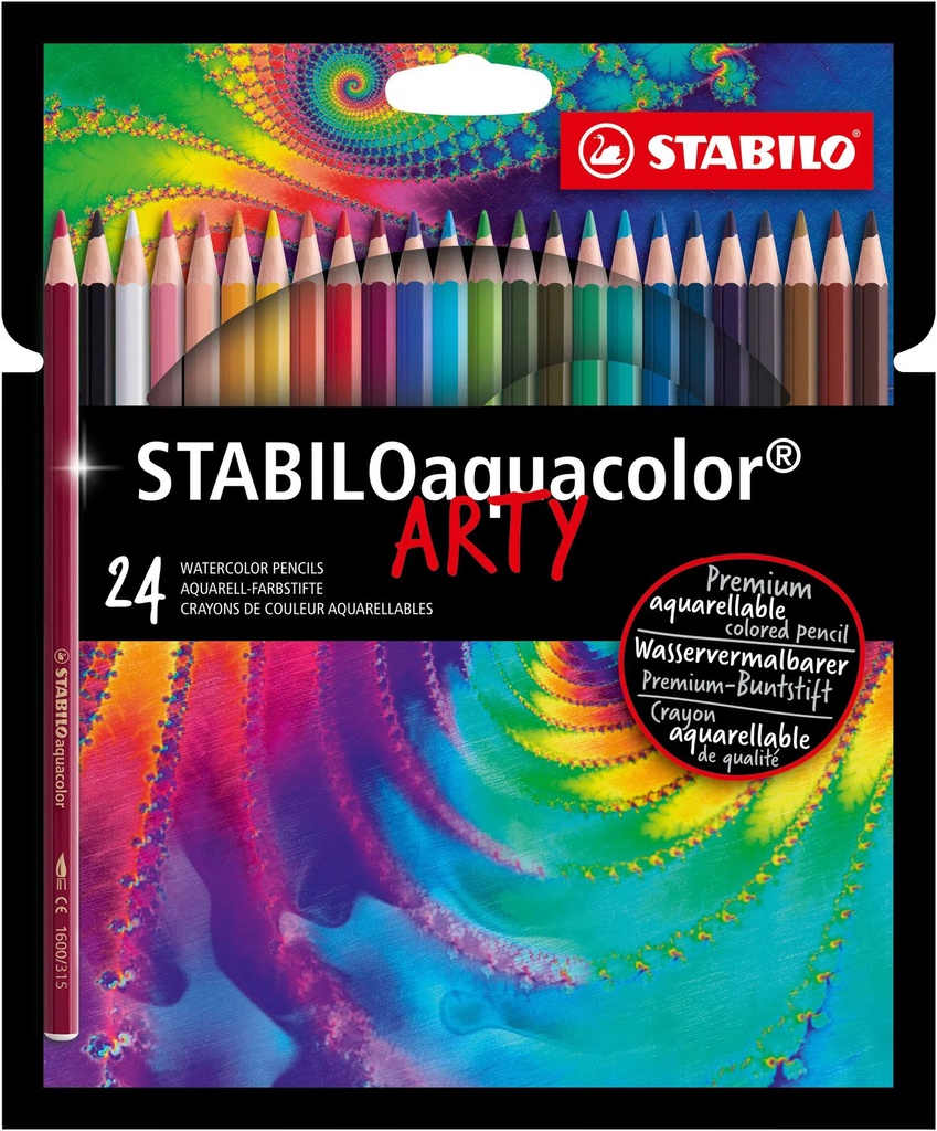 Stabilo Aquacolor #1624-3 Watercolour Pencil 24s