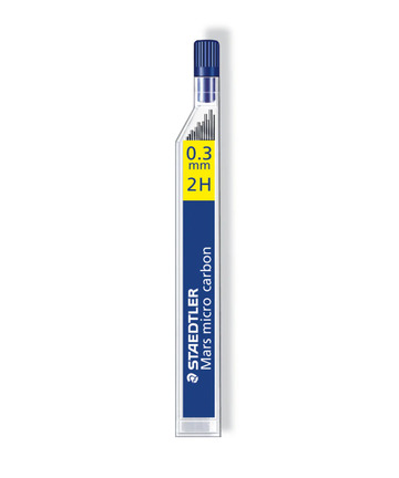 Staedtler Leads 0.3mm 2H 12/tube