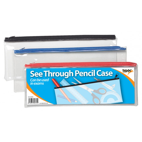 Tiger Pencil Case EXAM CLEAR 330x125mm 