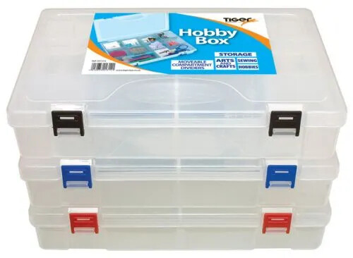 TIGER Hobby Box Storage w/Compartments (300x200x55mm)