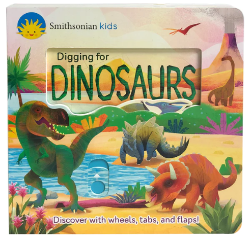 Digging For Dinosaurs Wheels Deluxe Act. Board Book - Sale