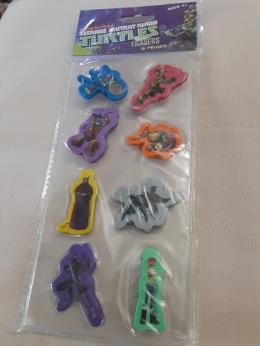 5970NTST* Erasers Die Cut 8pk NINJA TURT