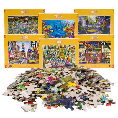 44021* Puzzle 300pc Deluxe 6 Asst