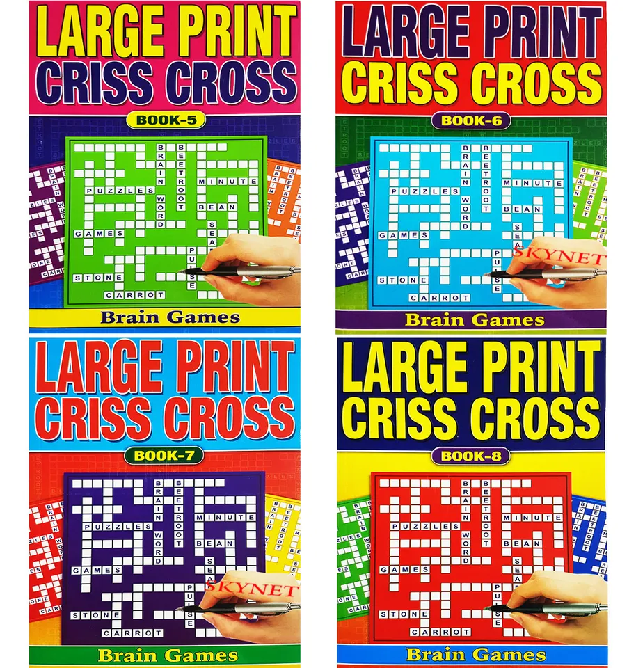 Large Print Criss Cross Puzzle Book
