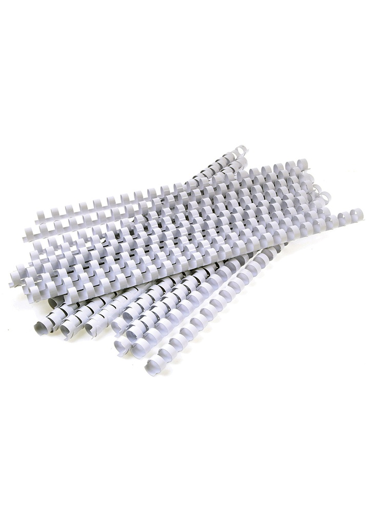 Binding Element 6mm (1/4") WHITE 21 Rings 100s