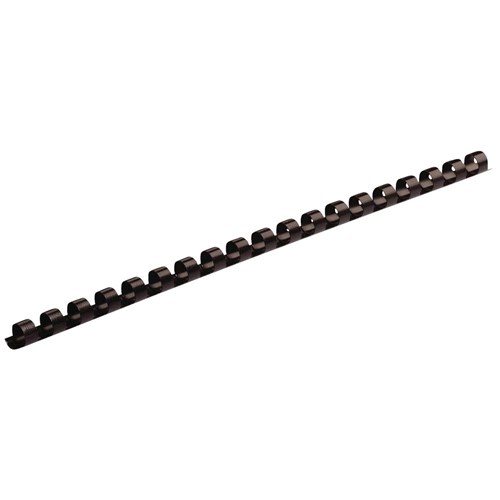 Binding Element 6mm (1/4") BLACK 21 Rings 100s