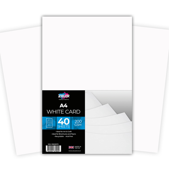 White Card A4 200g 40sht - Zieler