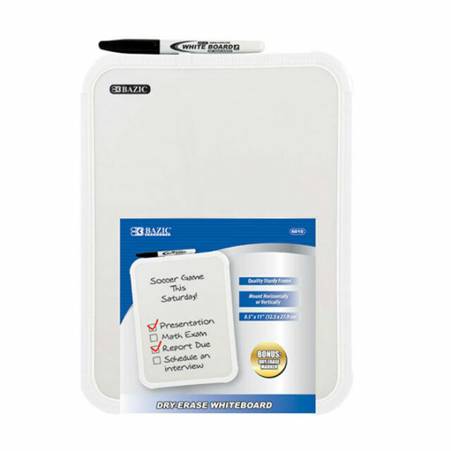Dry Erase Board 8.5x11" Magnetic w/Marker #6010 - (12/bx)