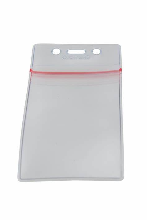 Badge Holder Sealable VERTICAL 50/pk 