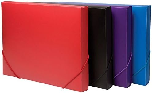 Box File A4 Elasticated Asst. Cols