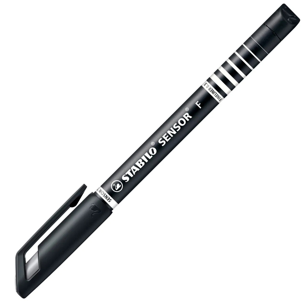 Stabilo SENSOR Fineliner BLACK #189/46 0.3mm Pen (Each) - (10/bx)
