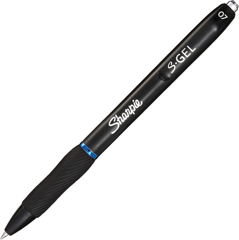 Sharpie S-Gel #2096152 BLUE Medium 0.7mm Retractable Pen - (12/bx)