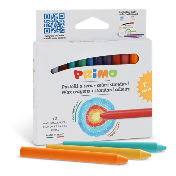 Primo Wax Crayons 12s #0501PC12E