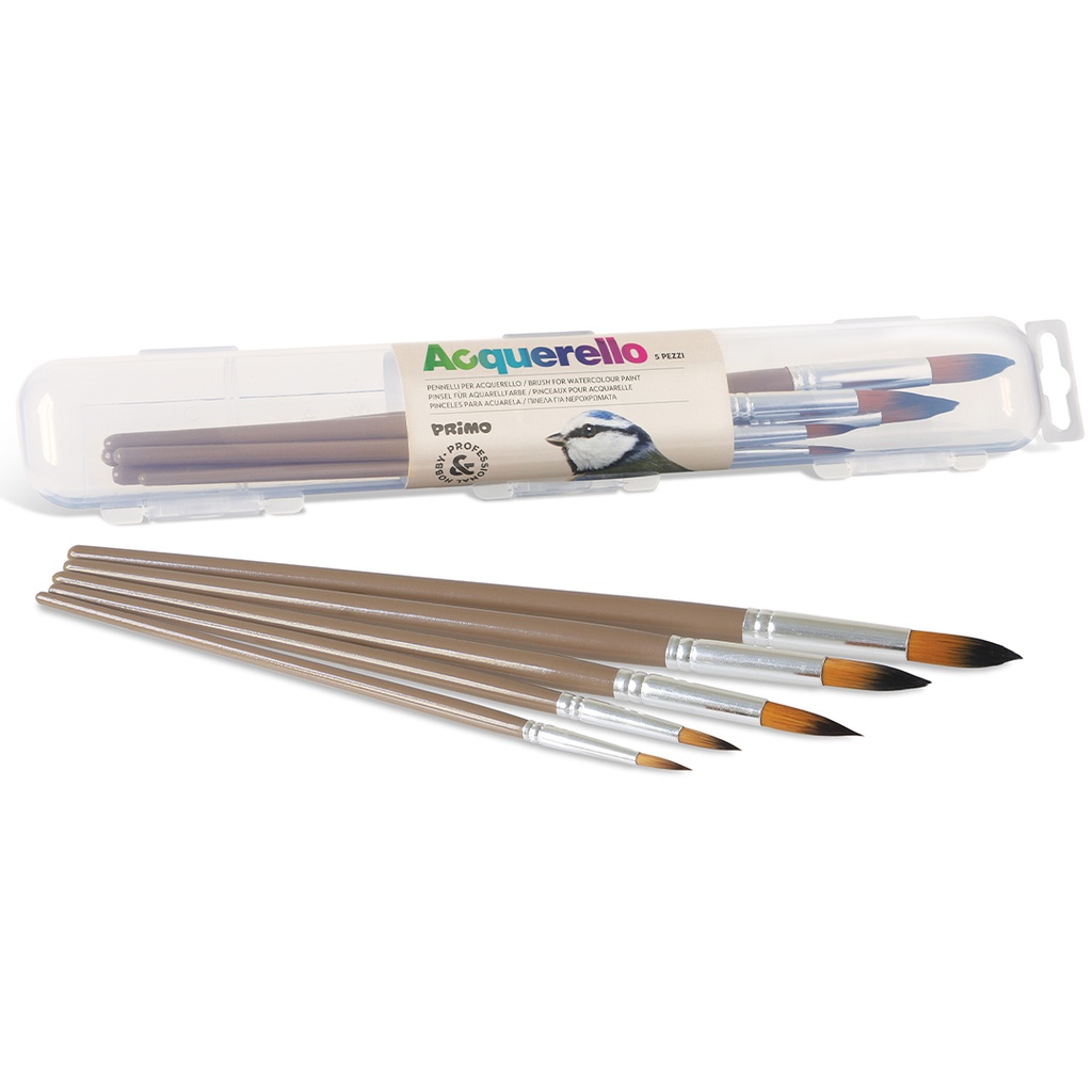 Watercolour Round Brush Set 5 Sizes #1244P5 - (12/ctn)