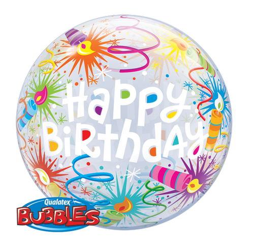 Qualatex 22" Happy Birthday Bubble Balloon