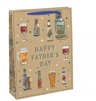Gift Bag Medium Kraft - Father's Day