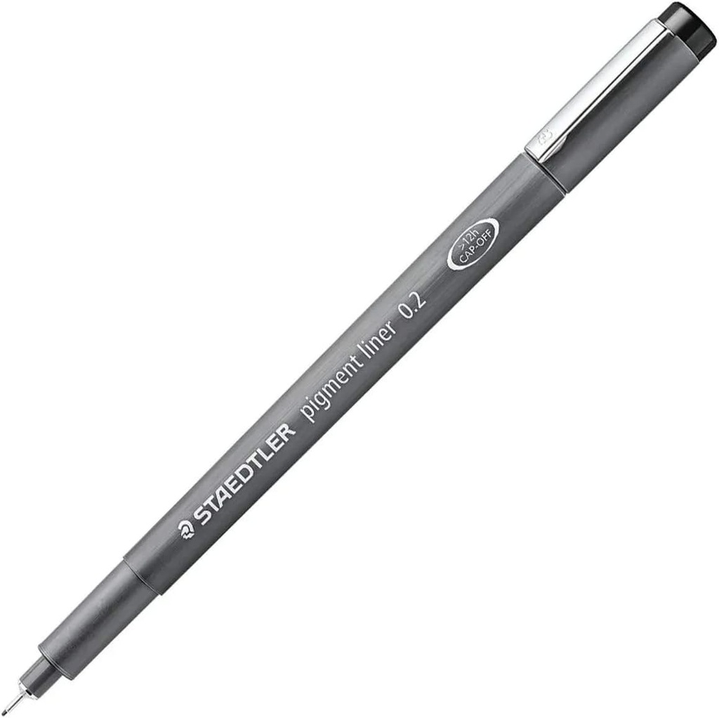 Staedtler Pigment Liner 0.2mm Black #308 02-9