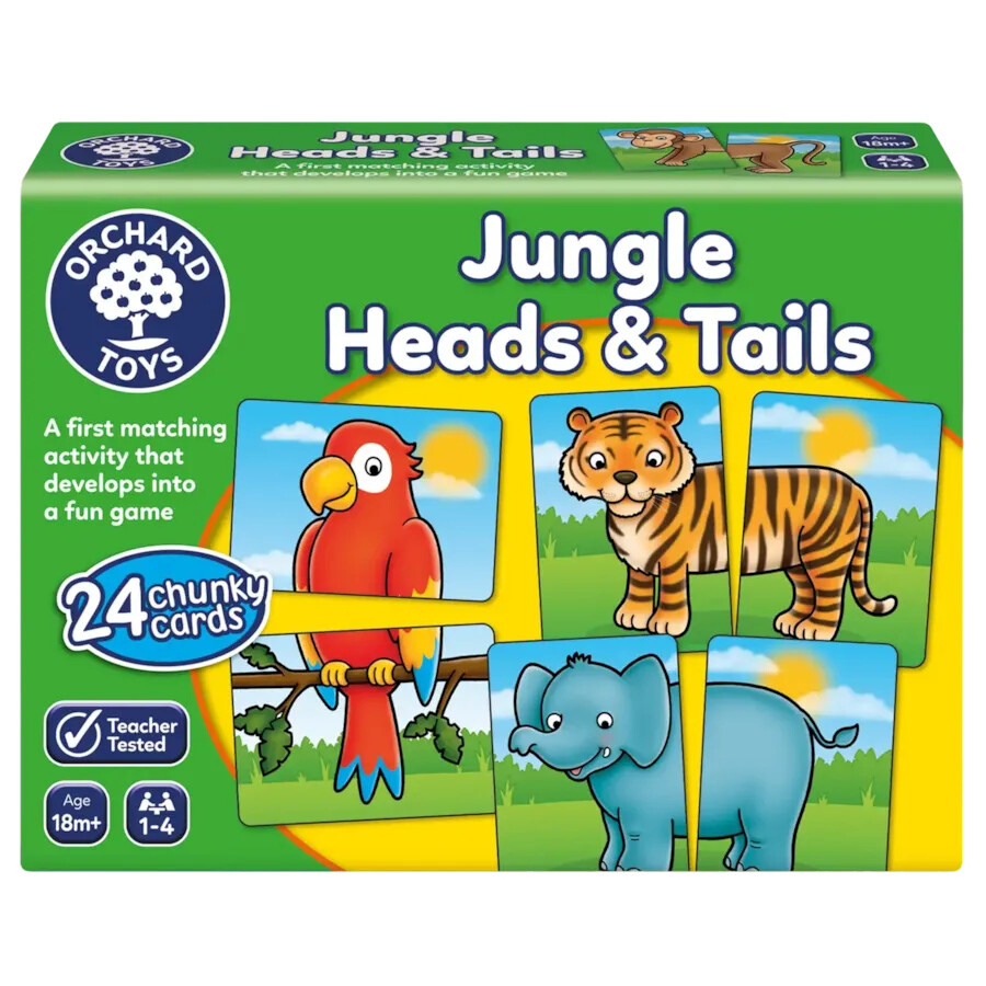 Jungle Heads & Tails Matching Game 18mths +