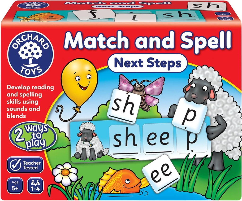 Match & Spell Next Steps Game 5+
