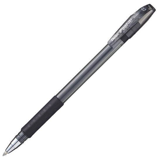 Pentel Feel It BP 0.7mm BLACK Pen - (12/bx)