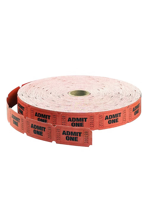 Admission Roll Tickets RED #18-610