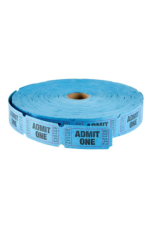 Admission Roll Tickets Single BLUE #18-611 