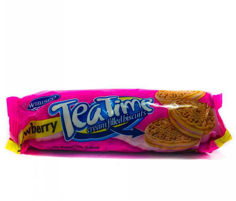 Tea Time STRAWBERRY 110g Biscuits