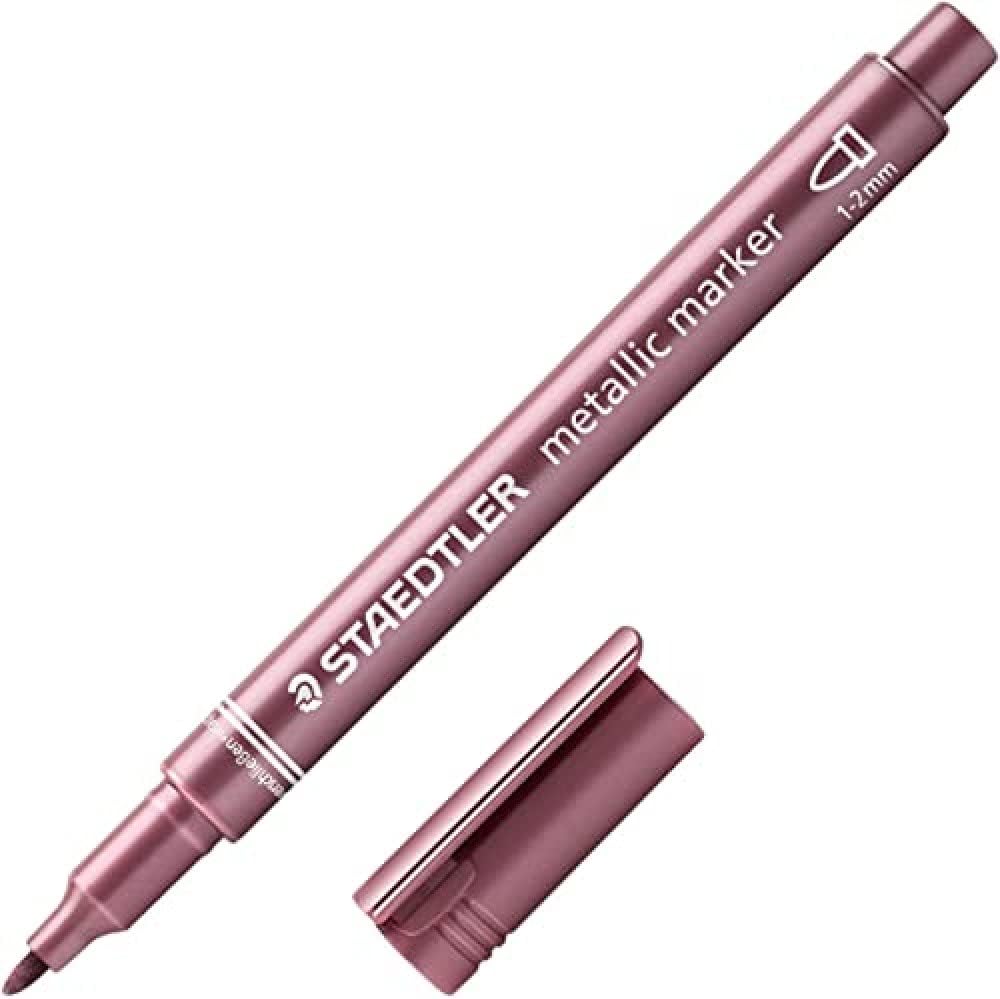STAEDTLER #232 RED Metallic Marker (Single) - (10/bx)