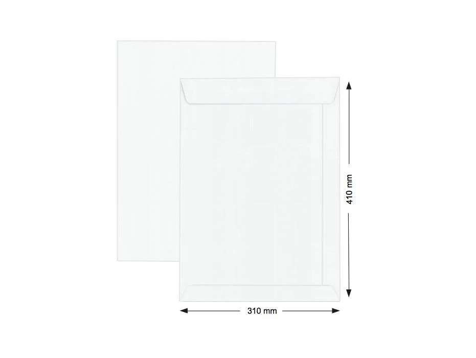 White Envelope 310 x 410mm (16x12) P&S