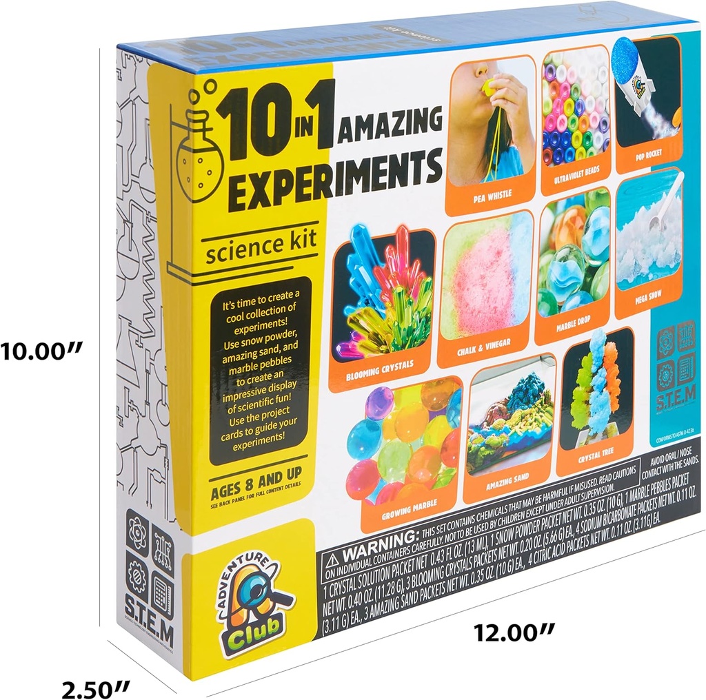 10 In 1 Experiments Science Kit