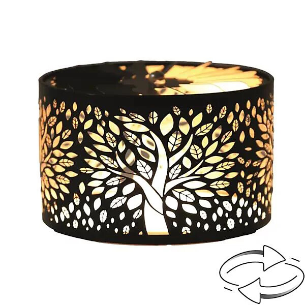 Carousel Shade TREE OF LIFE Blk & Gold 13cm