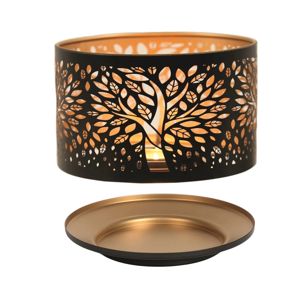 Jar Shade & Tray Set Black BAUBLES