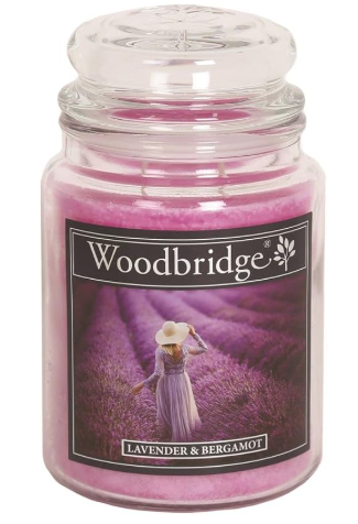 Scented Large Candle Jar 565g - LAVENDER BERGAMOT