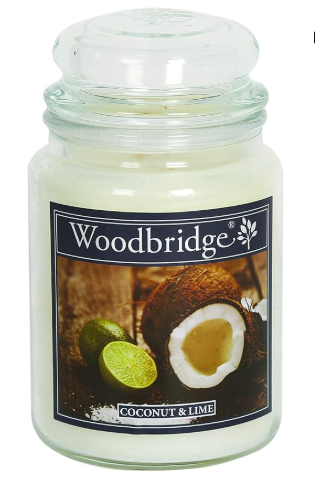 Scented Large Candle Jar 565g - COCONUT & LIME