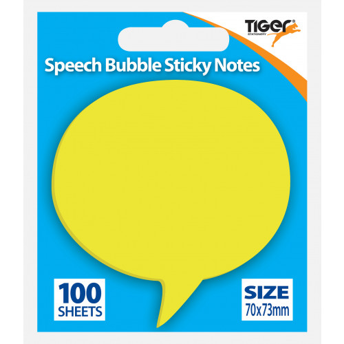 Speech Shape Sticky Notes Neon 100shts