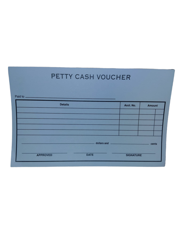 Petty Cash Voucher Pad (Each) - (12/pk - 24/ctn)